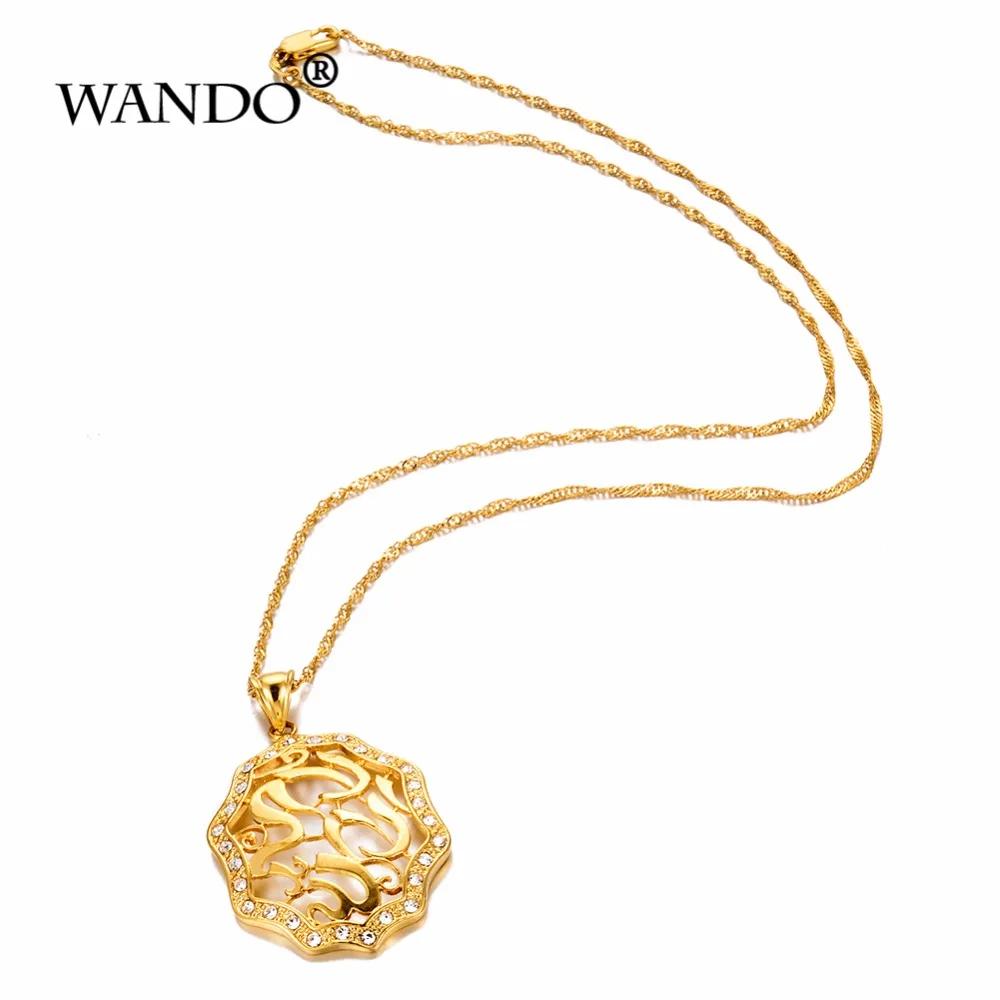 WANDO новинка полый орнамент золотой кулон с деревом жизни и цепочка для ожерелья