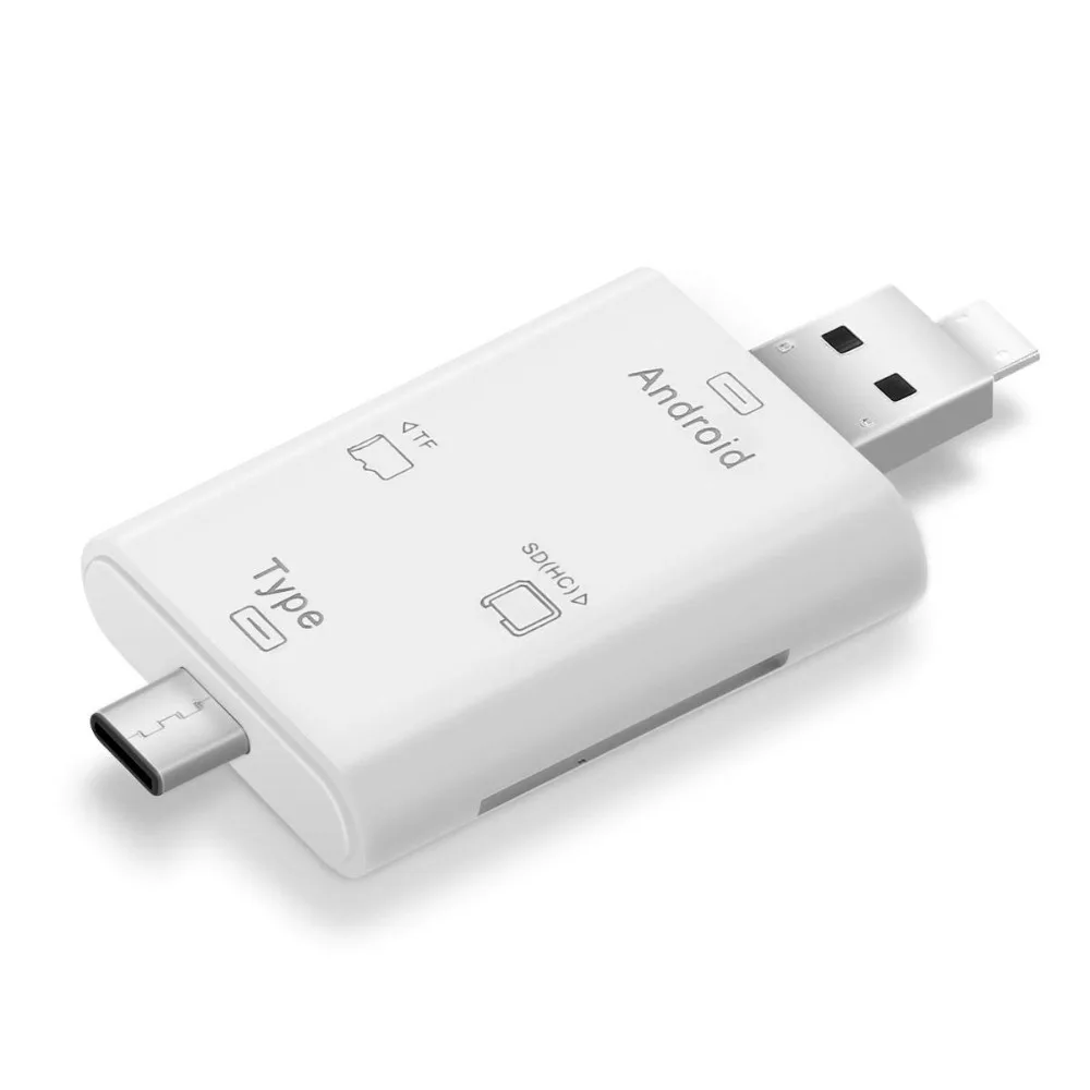 Многофункциональный кардридер 3 в 1 USB Type c Micro порт с OTG TF SD для телефонов Mac