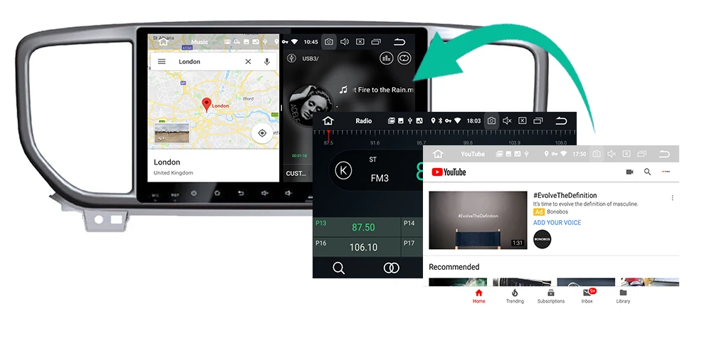 Belsee для Kia Sportage Android 9,0 автомобильный радиоприемник ips экран 8 ядер 4 Гб 64 Гб 2 Din стерео аудио Авторадио gps навигационное устройство