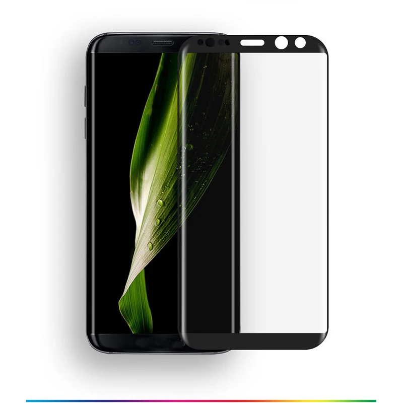 S8 3D защита экрана с изогнутой поверхностью для Samsung Galaxy Plus Закаленное стекло