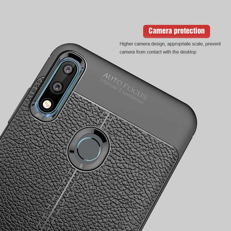 Задние крышки для Asus ZenFone Max Pro M2 чехол Vpower Lichee противоударные Мягкие силиконовые