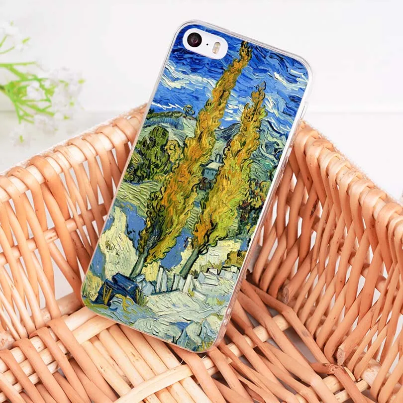 MaiYaCa Ван Гог Картина маслом тонкий сотовый Чехол для Apple iphone 11 pro 8 7 66S Plus X 5S SE XR XS MAX мобильных телефонов
