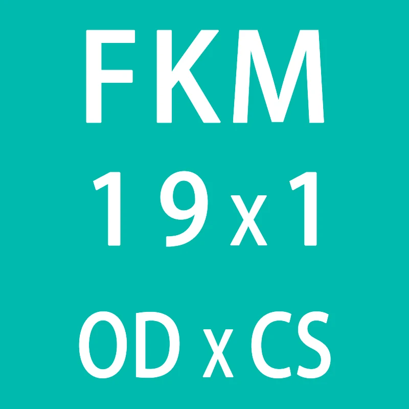 10 шт./лот резиновое кольцо зеленый FKM уплотнительное кольцо уплотнения 1 мм Толщина OD14/15/16/18/19/20 мм кольца из фторированной резины прокладка кольца масла топлива шайба - Цвет: OD19mm