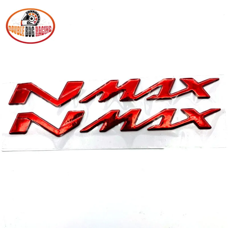 Для Yamaha NMAX155 125 NMAX 155 стикеры мотоцикла эмблема значок 3D наклейка поднятый Танк колеса танк наклейки аппликация эмблема - Color: red