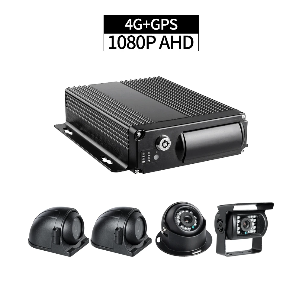 4G + GPS 4CH 1080P AHD аудио/видео рекордер удаленный мониторинг ПК/телефона