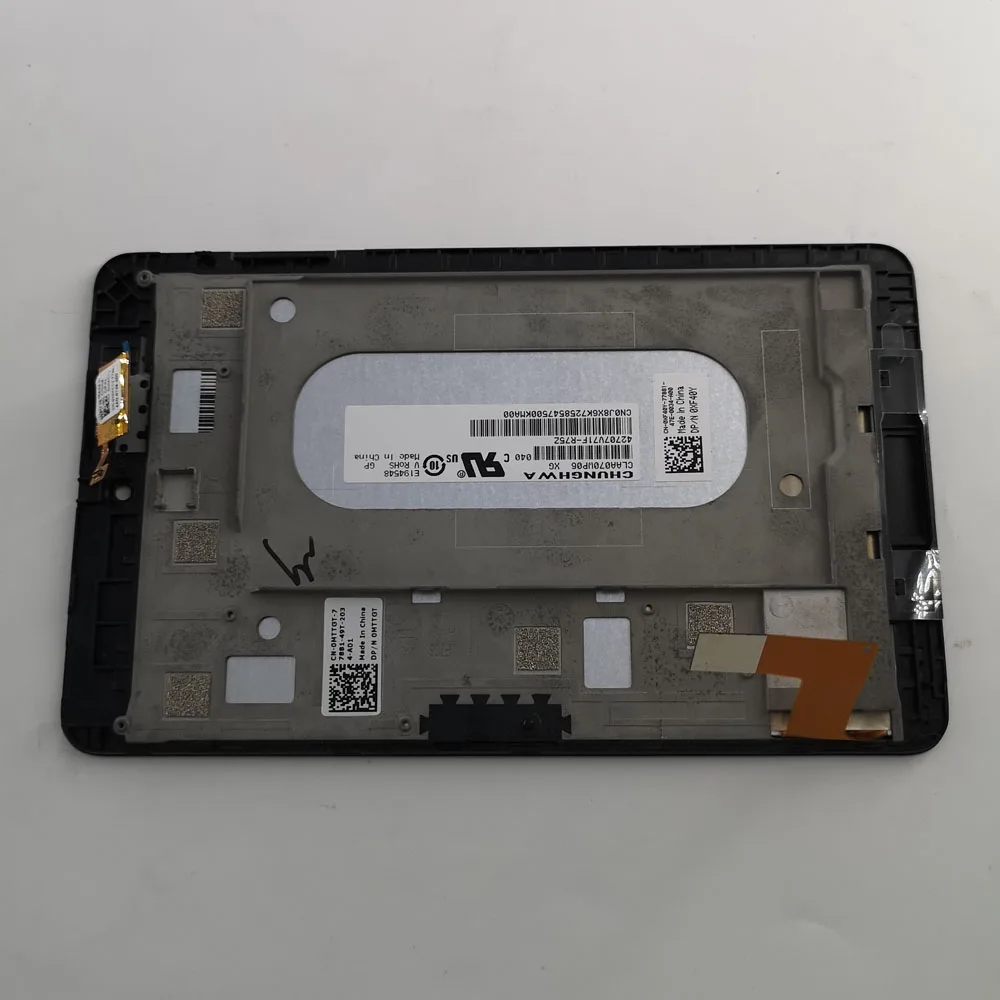 ЖК дисплей CLAA070WP06 экран монитора TTDR070014 FPC V1.0 сенсорный в сборе с рамкой для Dell Venue7