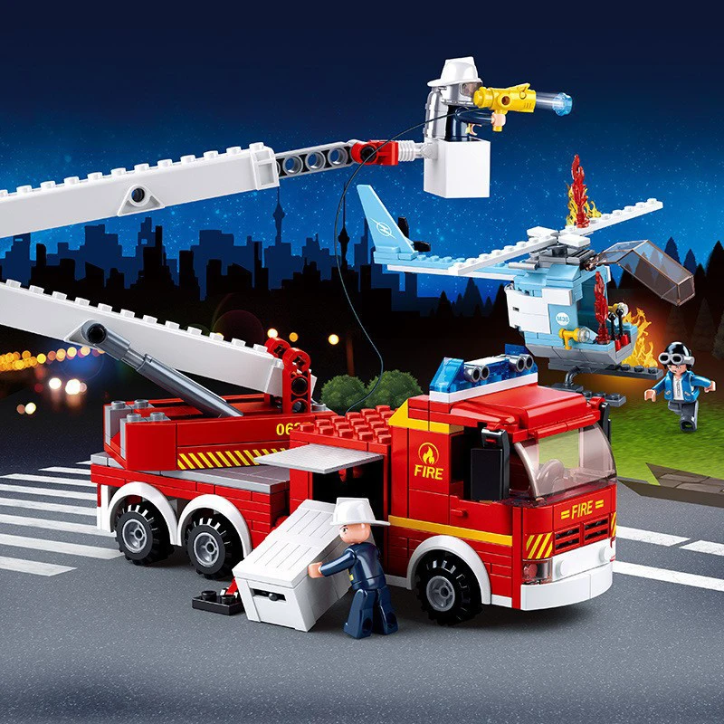 394 шт детские строительные блоки игрушки Совместимые с Legoingly город пожарной