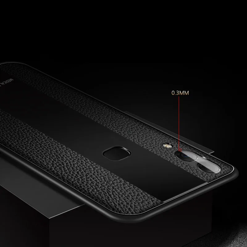 Роскошный чехол из мягкого ТПУ границы Стекло телефона КРЫШКА ДЛЯ VIVO nex s