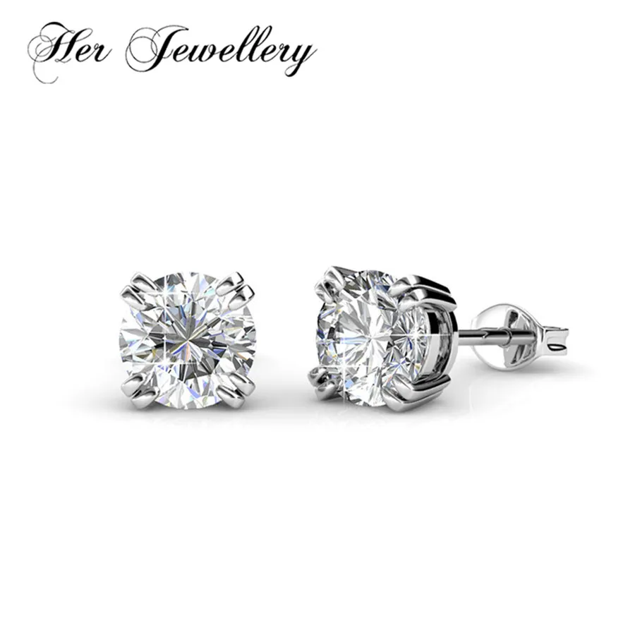 Her Jewellery серьга в стиле минимализм классические серьги из кристаллов Swarovski
