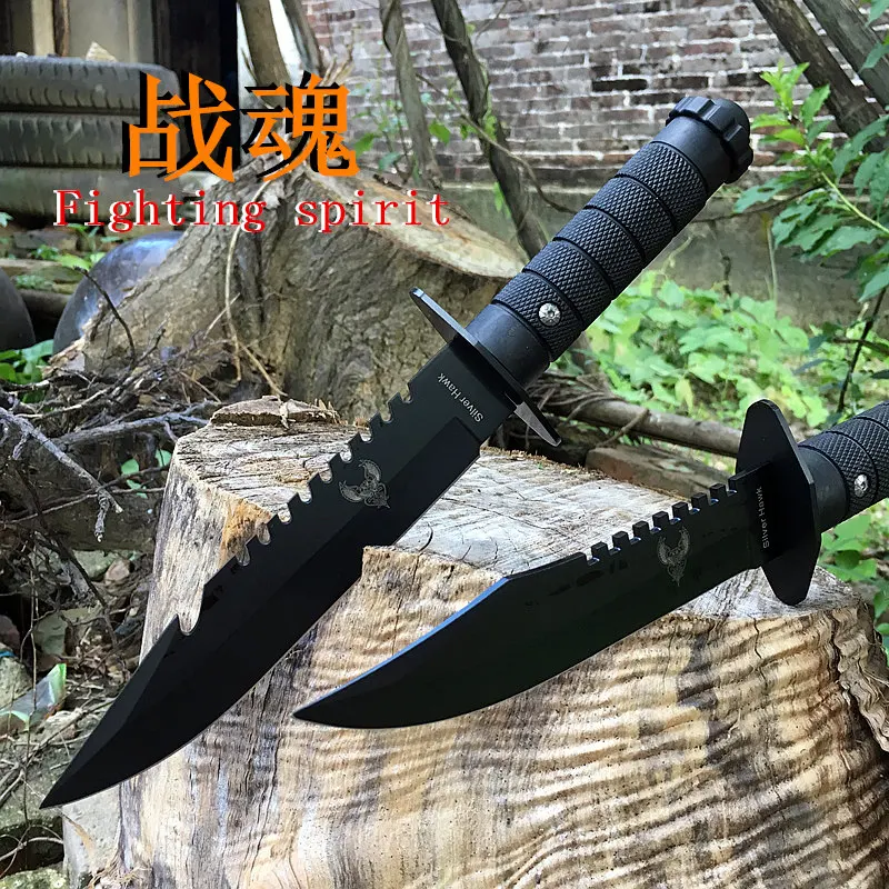

High quality army Survival knife high hardness wilderness knives essential self-defense Camping Knife Hunting outdoor tools EDC