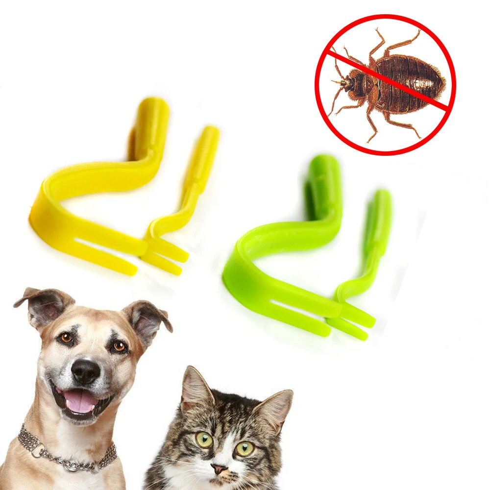

Tick Twister Remover Hook Tool Pack x 2 Sizes Dog Horse Cat Pet Human Flea Remover Tweezers Puppies Groom Tool