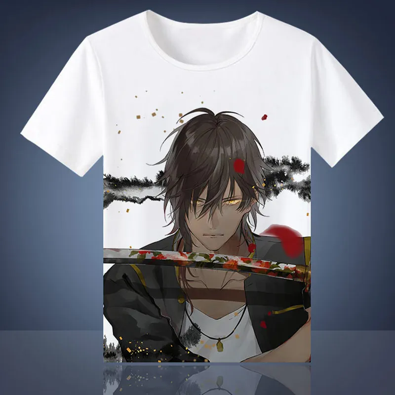 Футболка с принтом Touken Ranbu Nakigitsune kogitsunemaru футболка для костюмированной вечеринки
