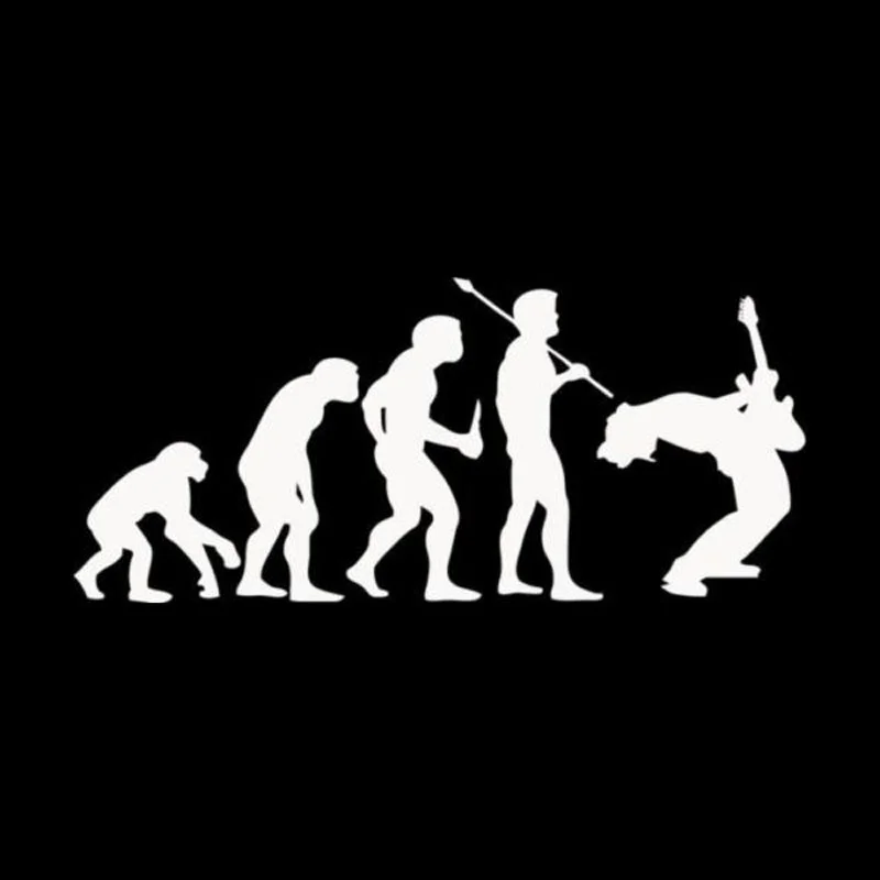 Car window Styling Evolution Rock Music Funny luggage laptop Stickers decal 15.2CM*6.6CM | Игрушки и хобби