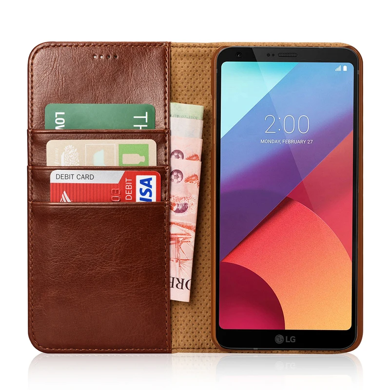 Оригинальный чехол XOOMZ для LG G6 высококачественный Роскошный кожаный бумажник