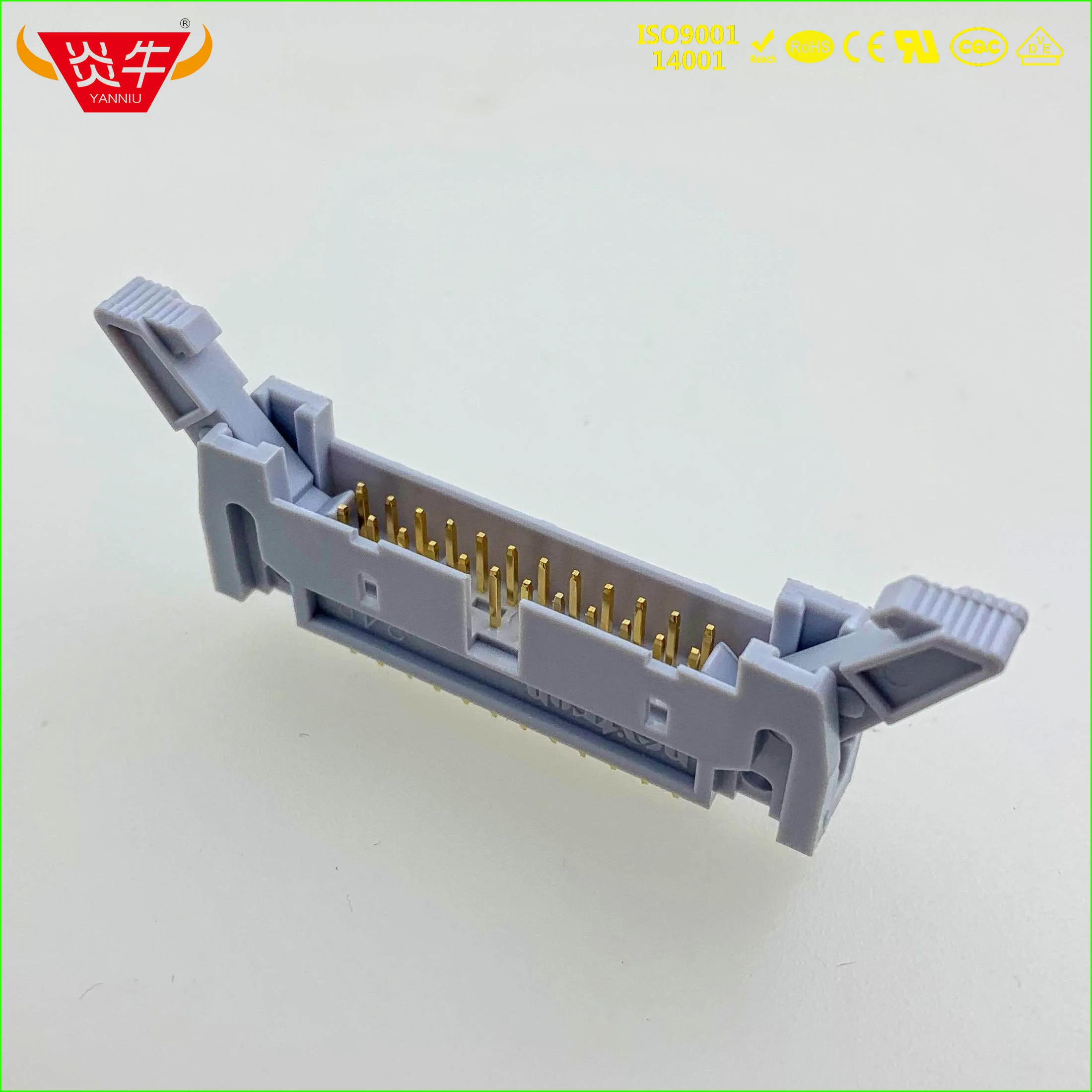 DC2 24P IDC SOCKET BOX 2 54 мм Шаг эжектор заголовок прямой разъем 2*12P 24PIN контактная часть