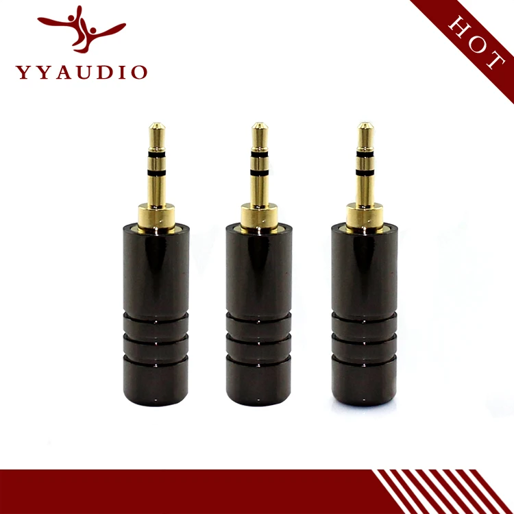 

Бесплатная доставка YYAUDIO 50 шт. металлический стерео штекер 2,5 мм аудио разъем для наушников