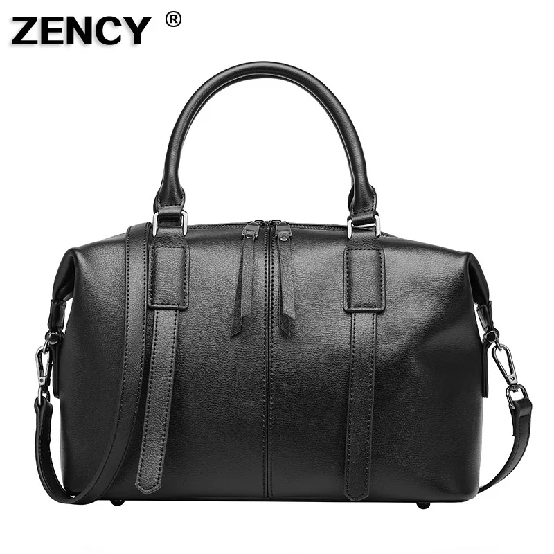ZENCY бренд 2019 на каждый день из натуральной кожи Для женщин коровьей сумочка сумка
