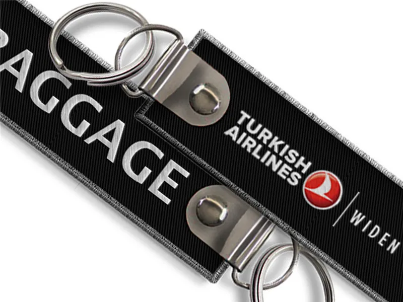Логотип Turkish Airlines расширит ваш мир багажа Ткань Вышивка брелок|logo keychain|keychain logoairline
