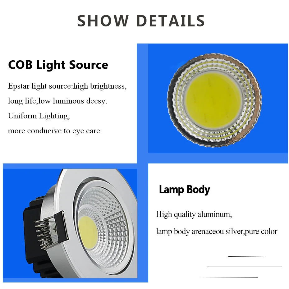 Мини светодиодный светильник с регулируемой яркостью 5 Вт 10 20 Точечный 220 В 110