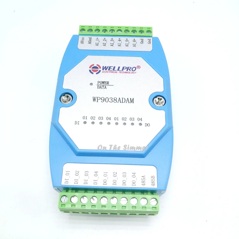 

0-20MA / 4-20MA analog input module 6AI / 4DI / 4DO RS485 MODBUS communication