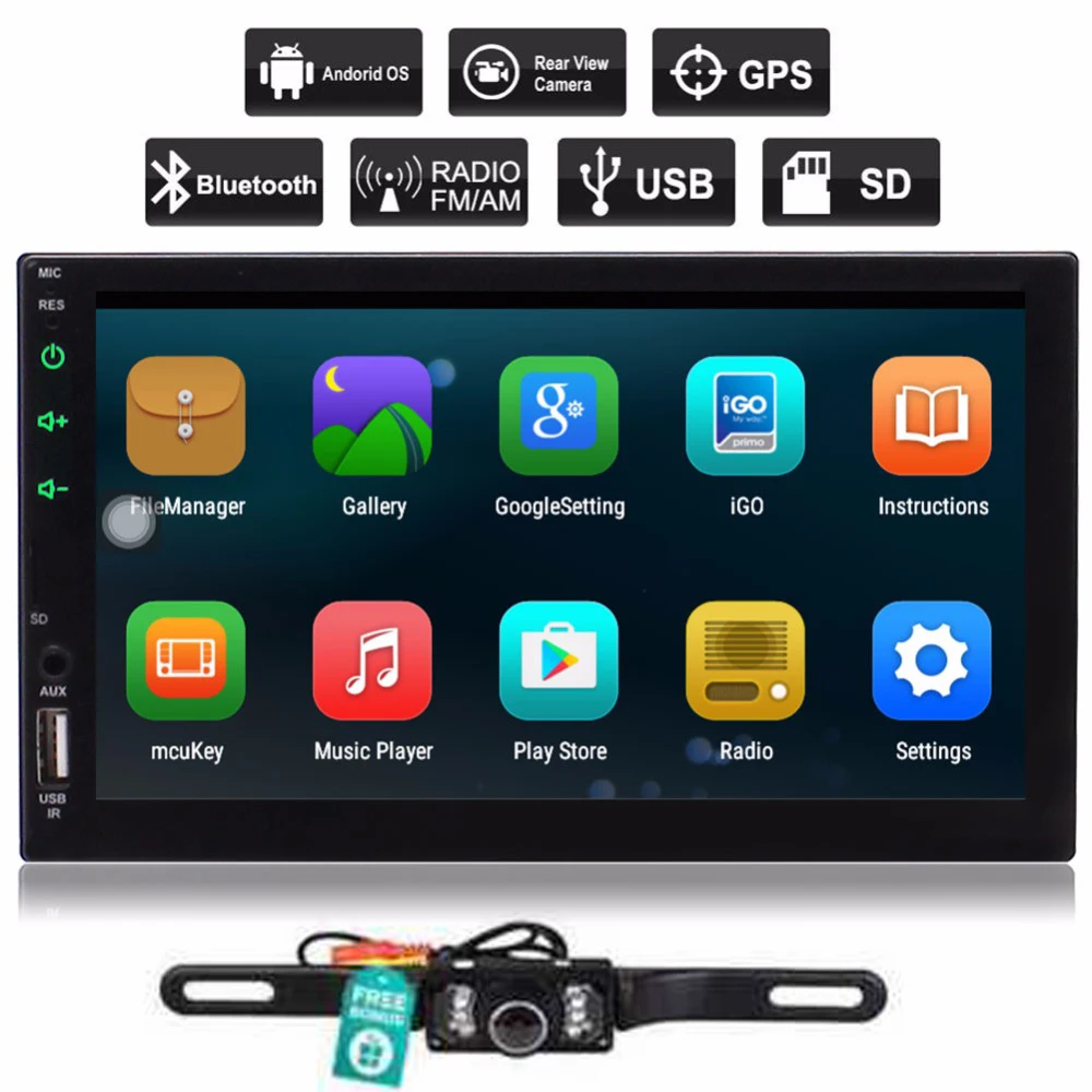 Android 6 0 автомобильным бортовым компьютером стереорадиоприемник 7 дюймов