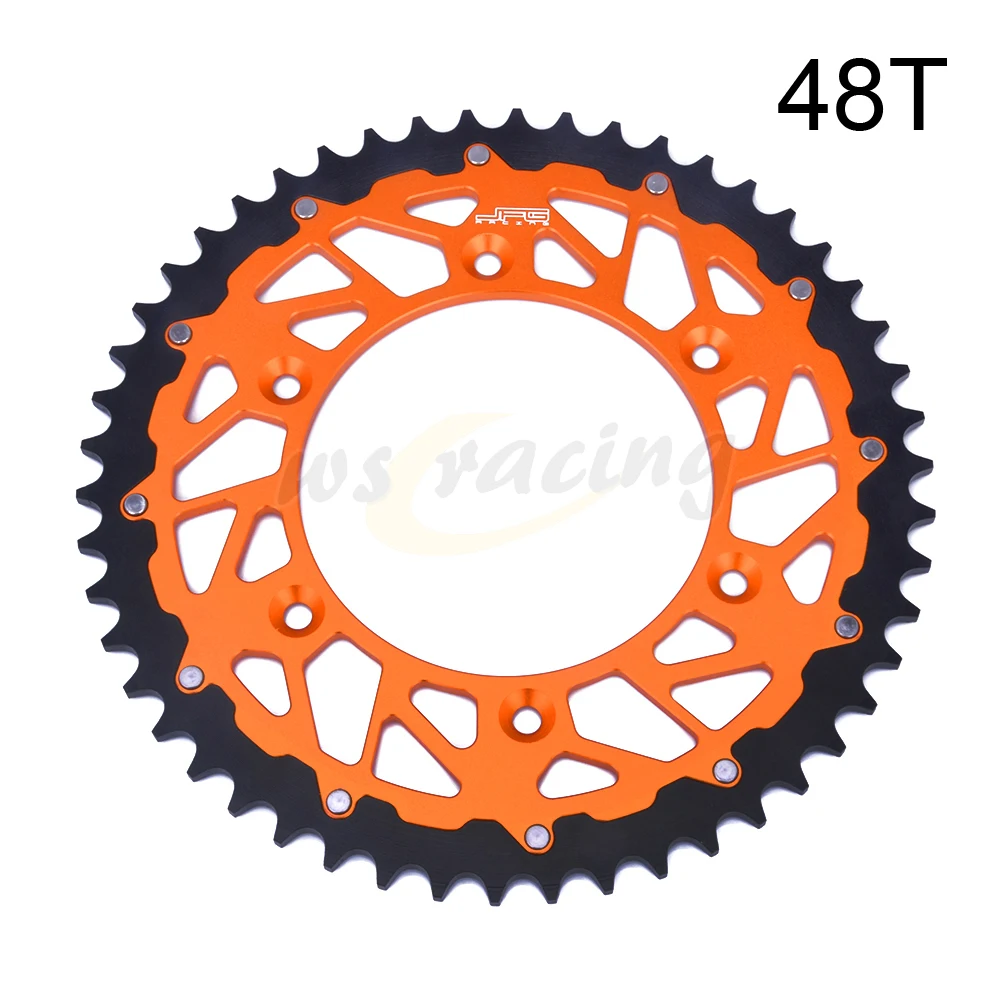 48T Orange 42 т 45 т 48 50 т 52 сзади звездочки для KTM SX EXC EXCF SX XCW XCFW MXC SXS SXF XC EXC XCF SMR SMC 125 144 150 200 250 Duke 790 LC4 - Цвет: 48T Orange