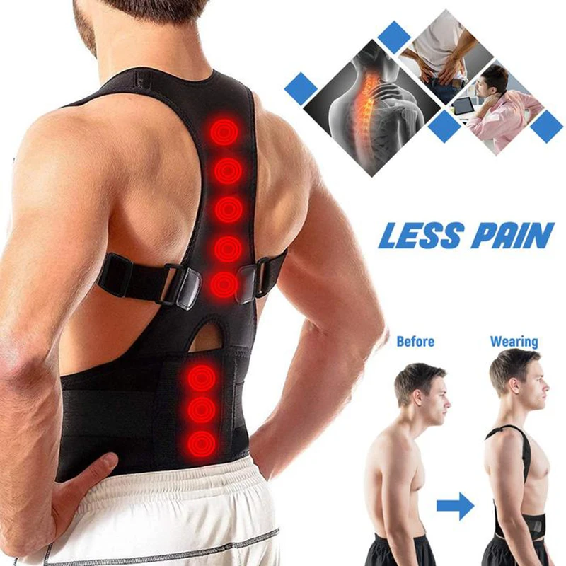 Магнитный Корректор осанки грудной спины Магнитная поясничная поддержка пояс