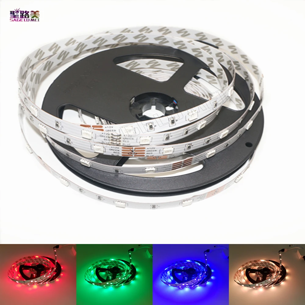 Лучшая цена 5 м/рулон 5050 SMD гибкая светодиодная лента 30 светодиодов/м лампа 12 В