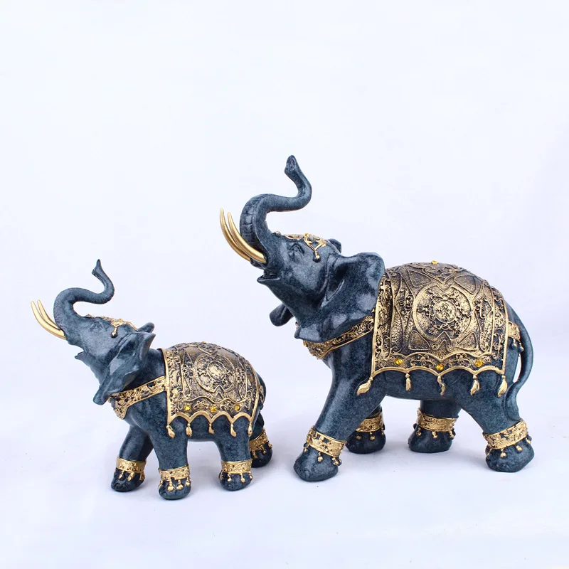 

Home Decorations Continental Resin Elephant Decoration Resin Crafts Cabinet Office Living Room Decoration