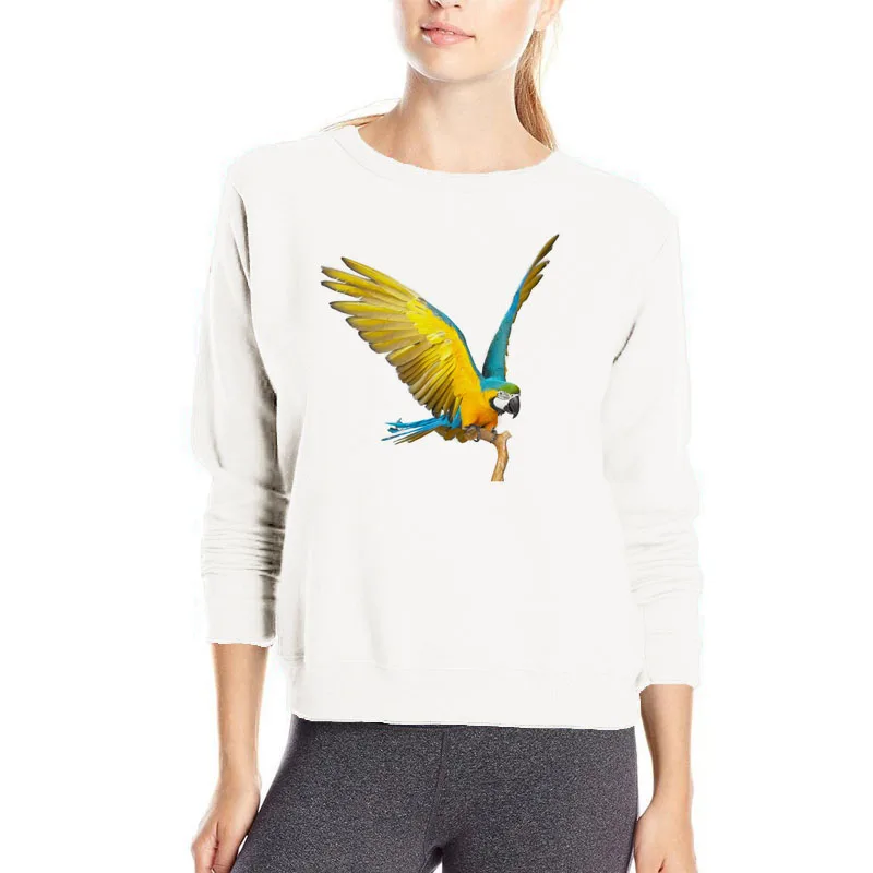 Super cool 3D parrot hoodies brand new causal hoodie beautiful streetwears hip hop outwear harajuku winter Jacket women | Женская одежда