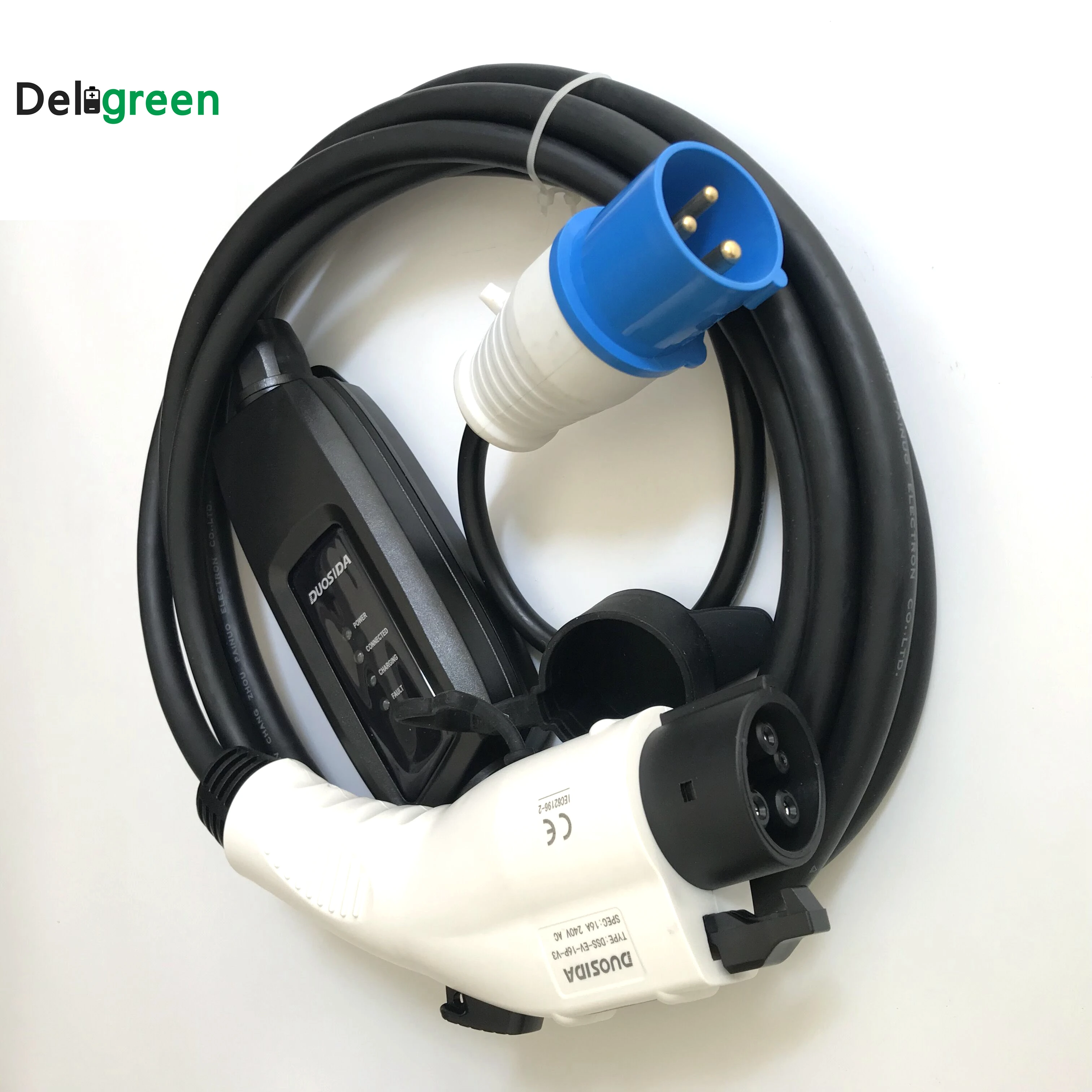 Duosida EVSE Type1 16A Wallbox Mode J1772 EV контроллер с 5 м зарядным кабелем Blue CEE | Электроника