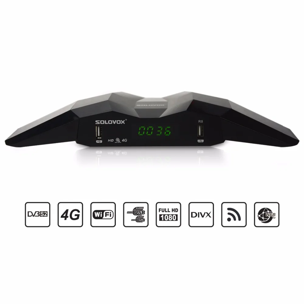 2 шт. оригинальный solovox R8 1080 P Full HD цифровой спутниковый ресивер ТВ Поддержка USB