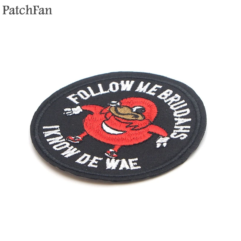 Patchfan Уганды суставы мем гладить на нашивки одежда para diy вышитые значки швейная