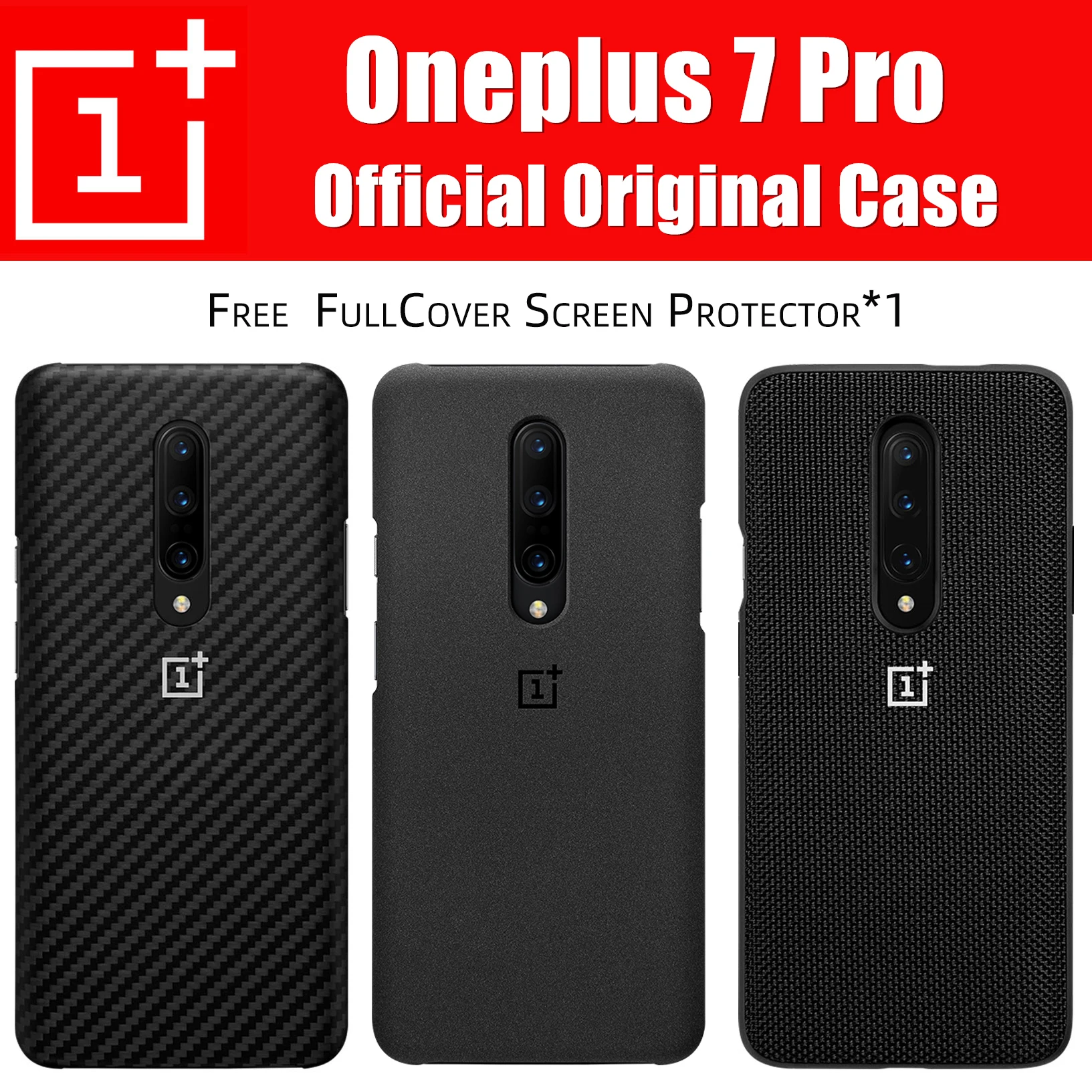 Oneplus 7 Pro Case Original 100% Official ONEPLUS Protecive Cover for One Plus Cases |