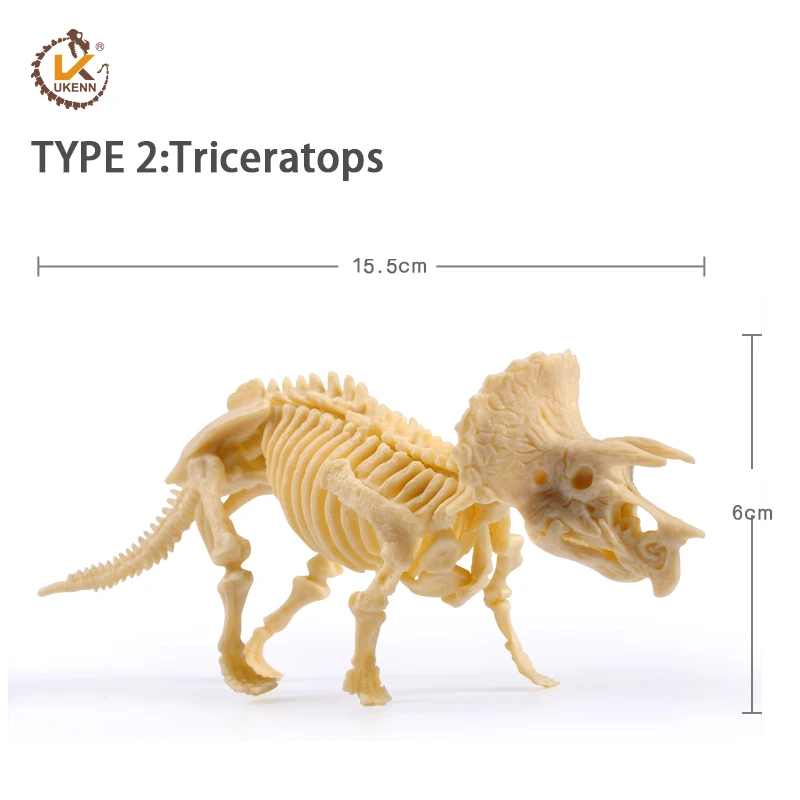 3 шт./лот собрать Скелет динозавры набор раскопки животных блок dig it out комплекты