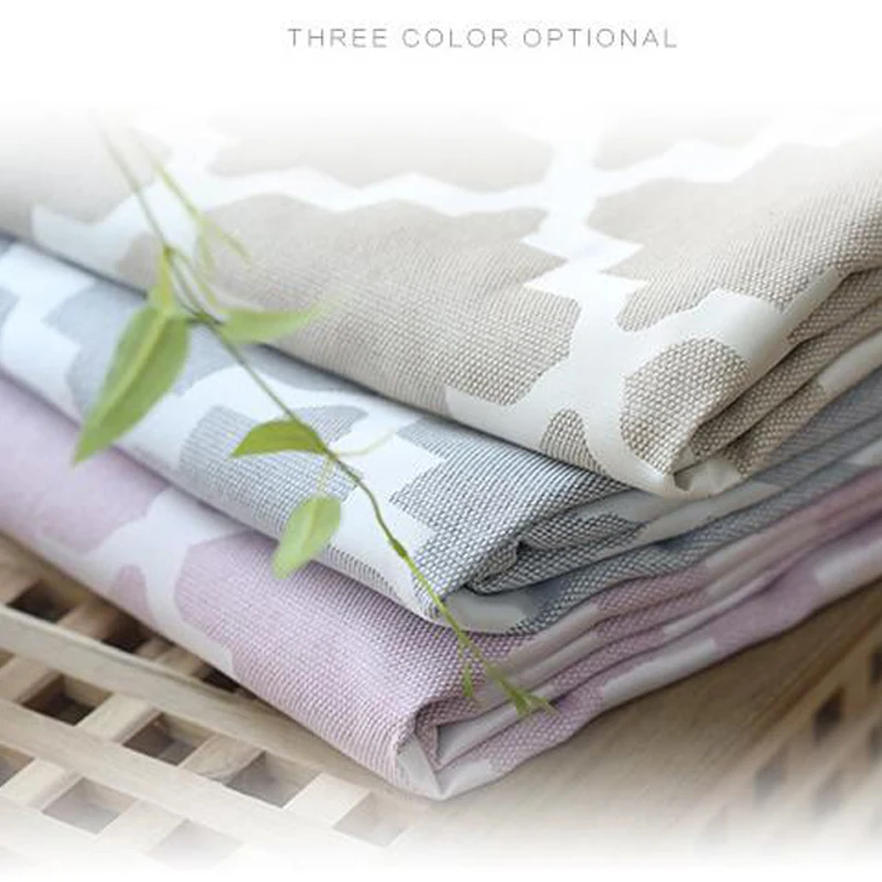 GA НОВЫЕ геометрические принты жалюзи ткань занавеска для гостиной серый розовый