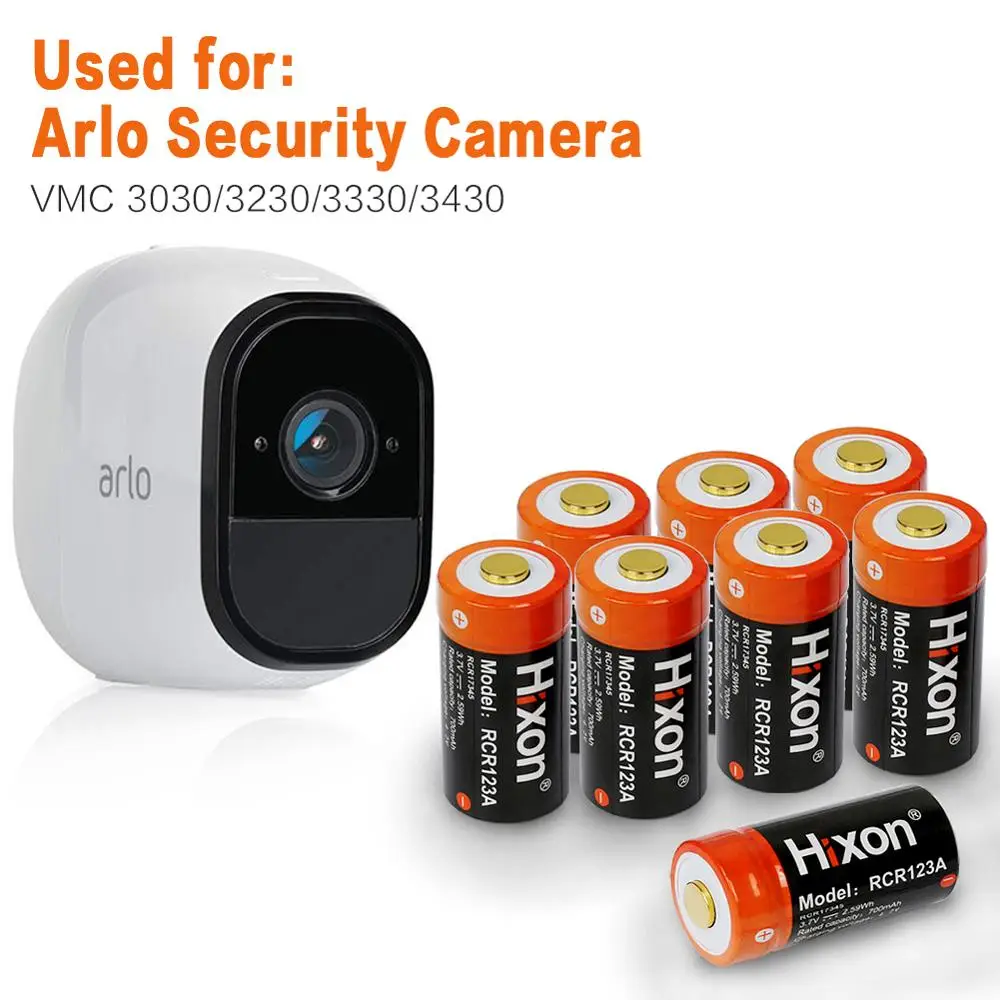 8 шт. литий ионные аккумуляторные батареи для камер Netgear Arlo HD и Reolink 700 мАч 3 7 В RCR123A