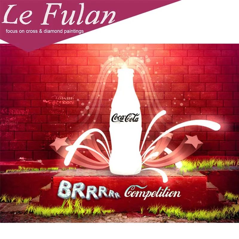 Le Fulan 5D DIY Алмазная картина Полный Круглый Cola Ретро подарок Ресторан Бар Украшение