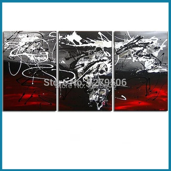 

3pcsHand Painted Abstract Oil Paintings On Canvas Hang Picture For Living Room Wall Decor Paintings