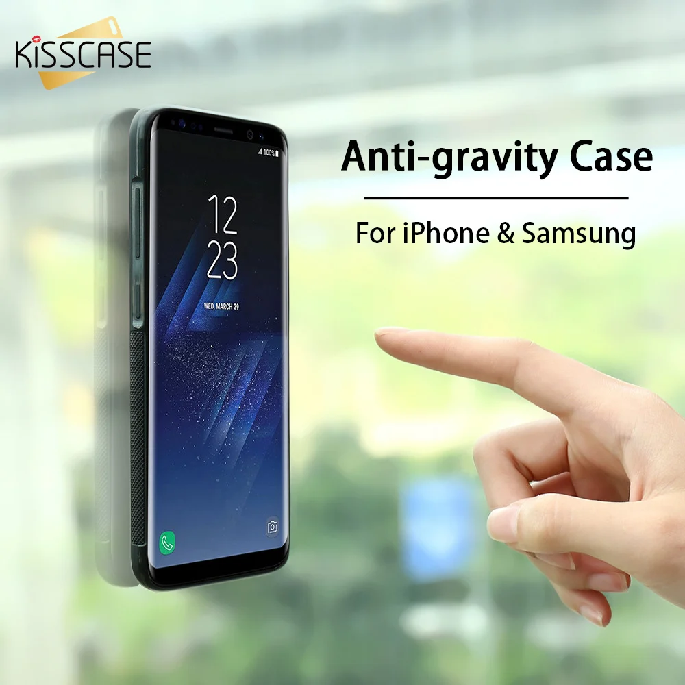 2018 New Kisscase Анти тяжести Телефон чехол для Samsung S8 Plus S6 S7 Edge Note 8 5 4 волшебный нано
