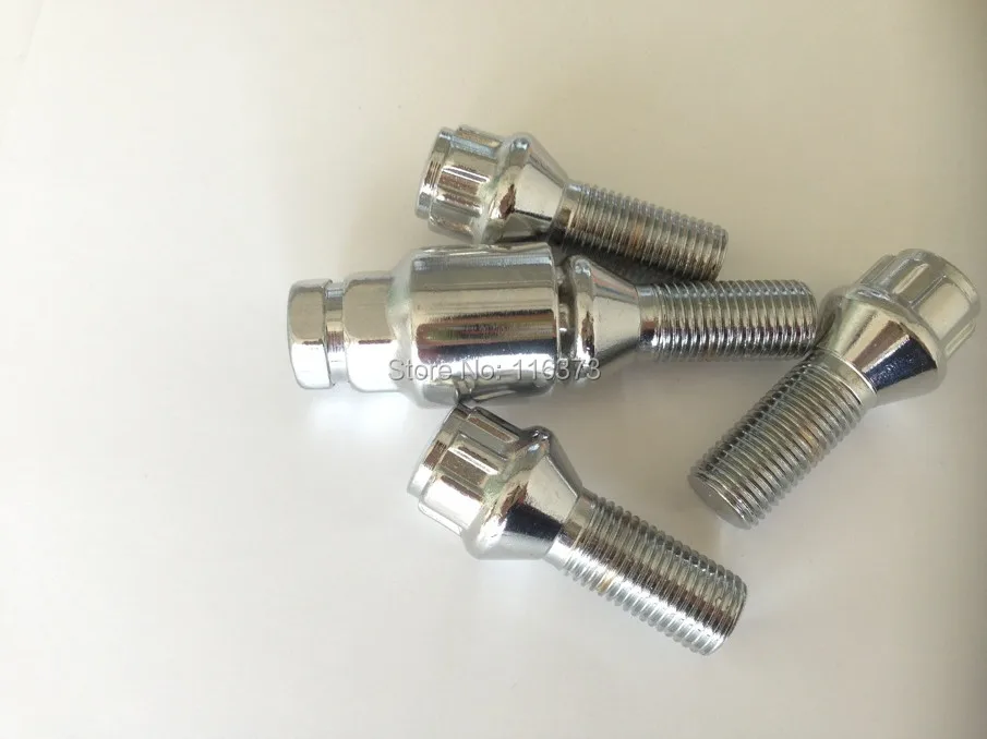 4 шт. противоугонные M12X1.5 конусные гайки для фиксации автомобильных колес с