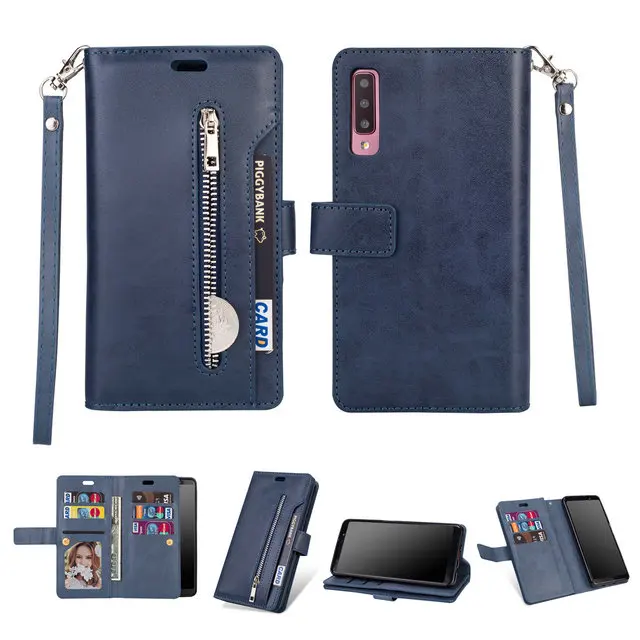 Роскошный кошелек на молнии для Coque samsung A70 чехол samsung Galaxy A70 Чехол Флип Etui для samsung A7 A 70 чехол 70A 360 Защита