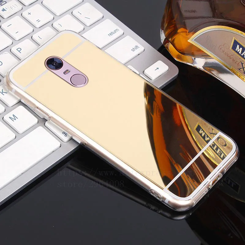 TRISEOLY For Xiaomi Redmi Note 3 Case Soft TPU Luxury Rose Gold Mirror Phone Pro Prime 5.5&quot Cover |