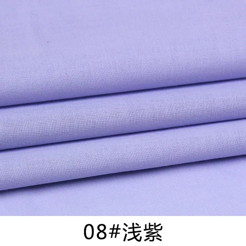 08qianzi 50X150 см хлопковая подкладка тонкая расческа хлопок цвет чистый цвет хлопок ткань одежда рубашка ткань постельные принадлежности - Цвет: 08qianzi