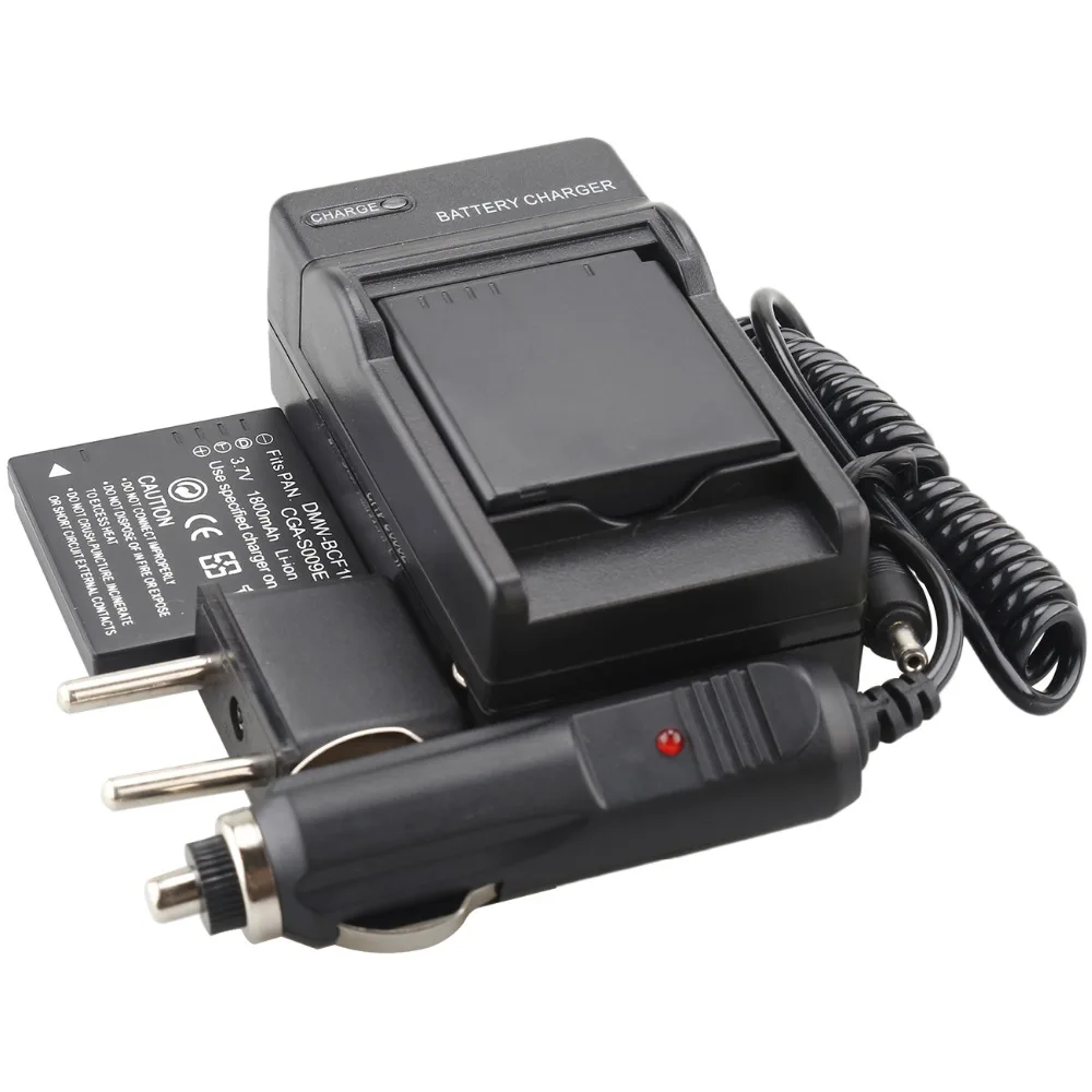 Батареи и зарядное устройство для камеры 2 Probty CGA S009E CGA-S009E, для фотоаппаратов Panasonic флуоресцентные FS15 FS25 FS4 FS42 FS6 FS7 FX40 FX48, строительные модели TS2
