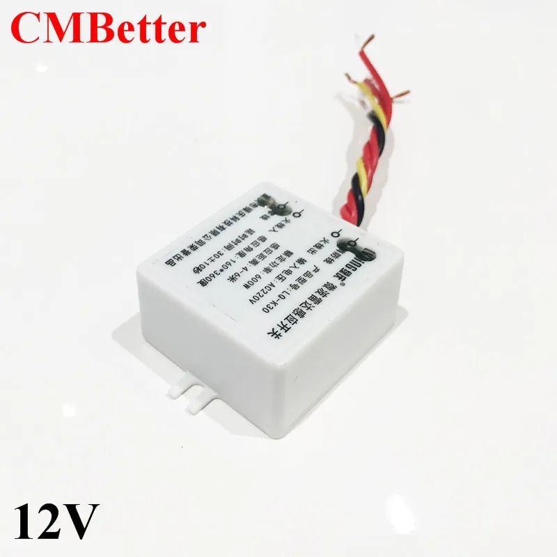 CMBetter сенсорный переключатель микроволновый радар тело обнаружения PIR 12 В