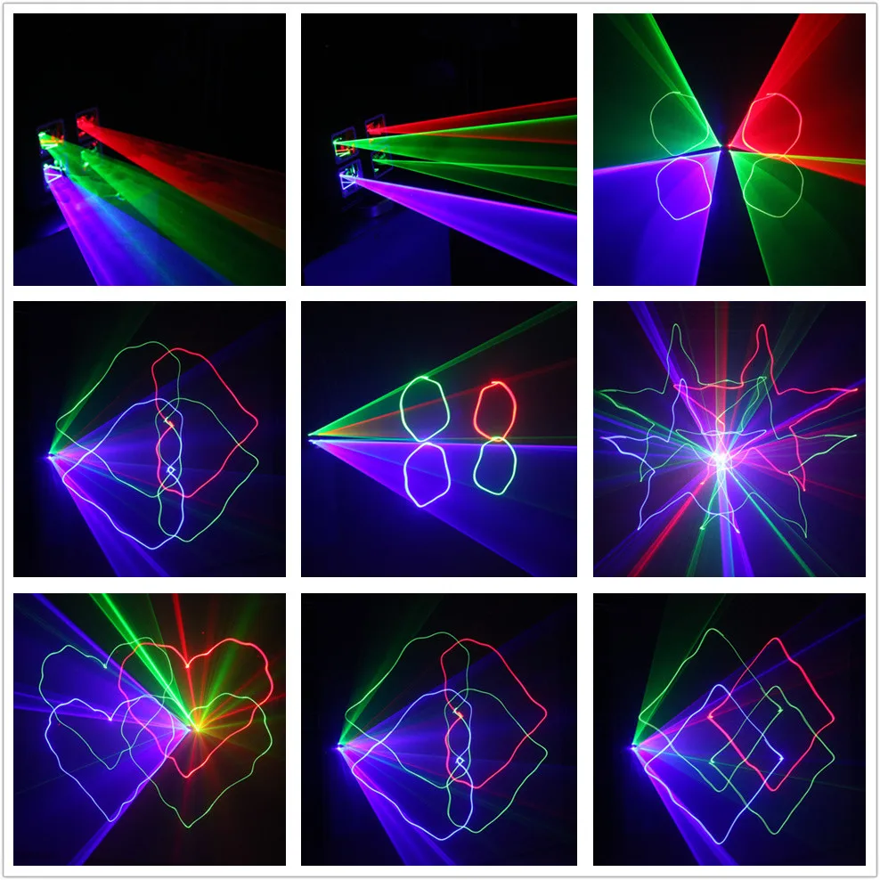 Sharelife RGB лазерный луч с двойной головкой полноцветный светодиодный DMX свет для