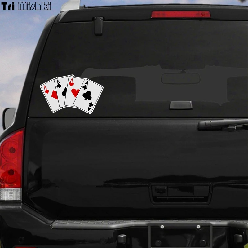 Tri Mishki WCS431 11*17 5 см игральные карты для игры в покер забавная наклейка автомобилей