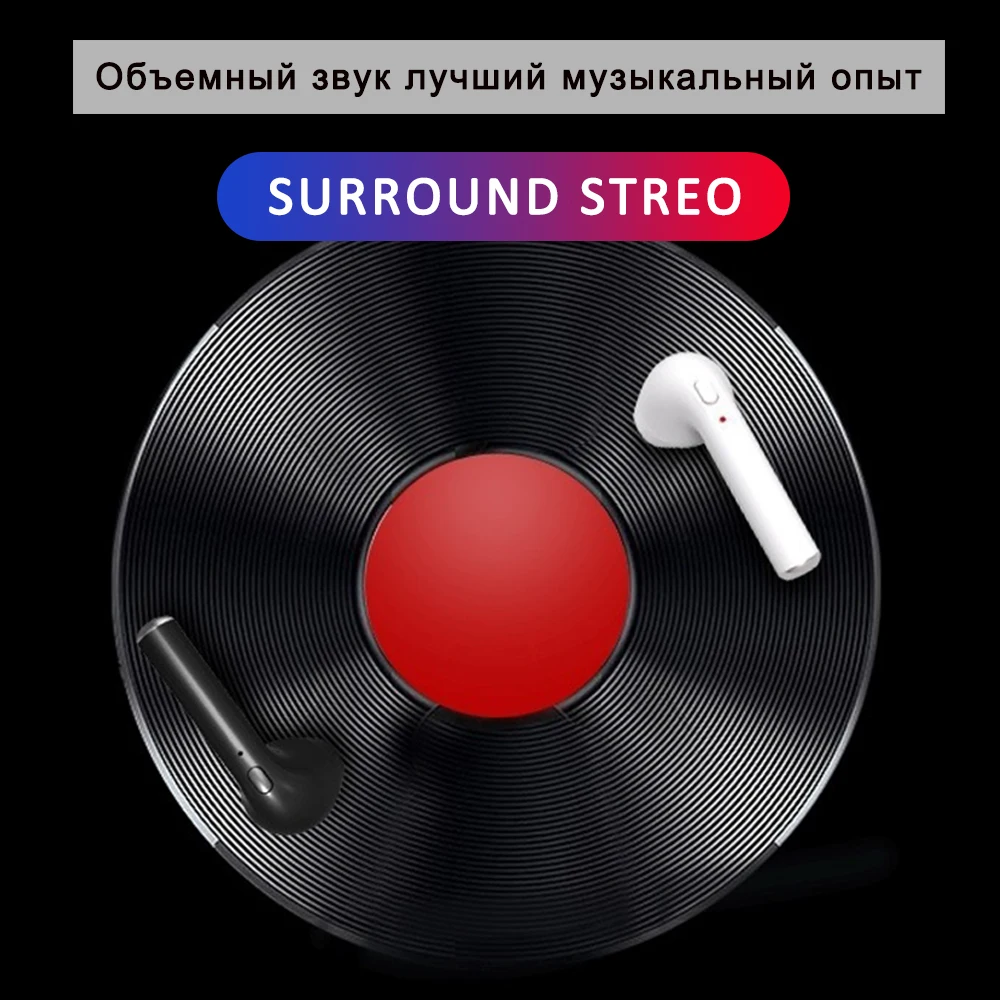 I7s Tws Беспроводная Bluetooth гарнитура In-ear мини-умный наушник спортивные наушники для телефона со зарядным USB-боксом.