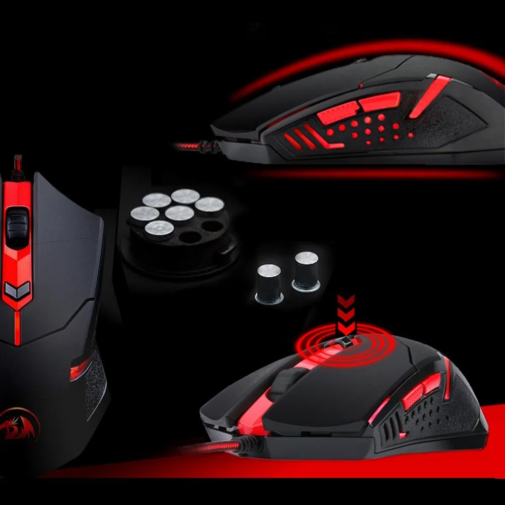 Игровая клавиатура и мышь Redragon Combo эргономичный дизайн RGB светодиодный с